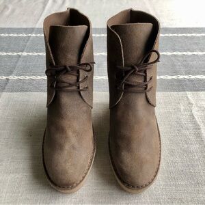 Designer Pierre Hardy Desert Chukka Platform Wedge Booties in Women’s Size 38